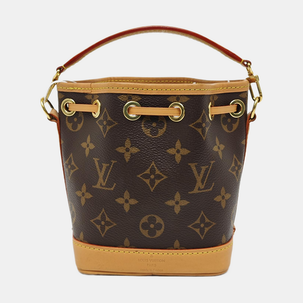 NOÉ Nano Monogram Coated Canvas Brown