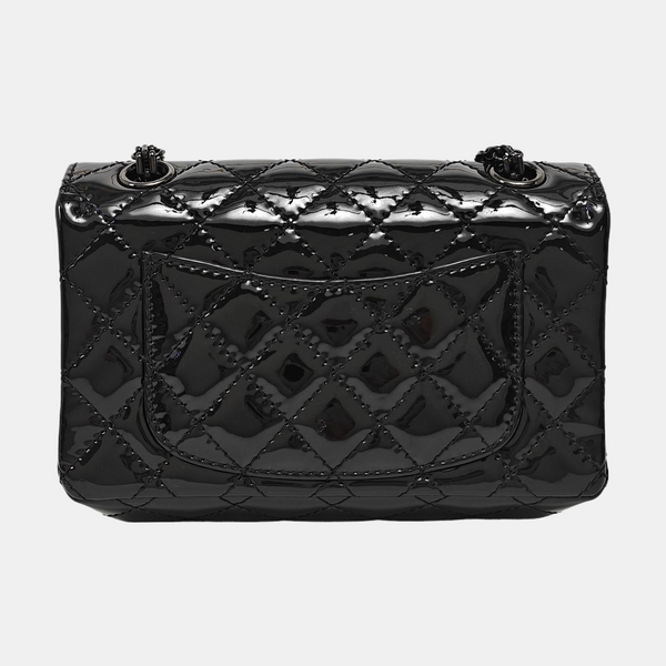 2.55 224 (mini) Quilted Patent Calfskin Black