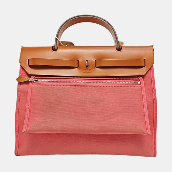 Authenticated pre-owned Herbag 31 Canvas Pink - Shoulder Bag at Looply