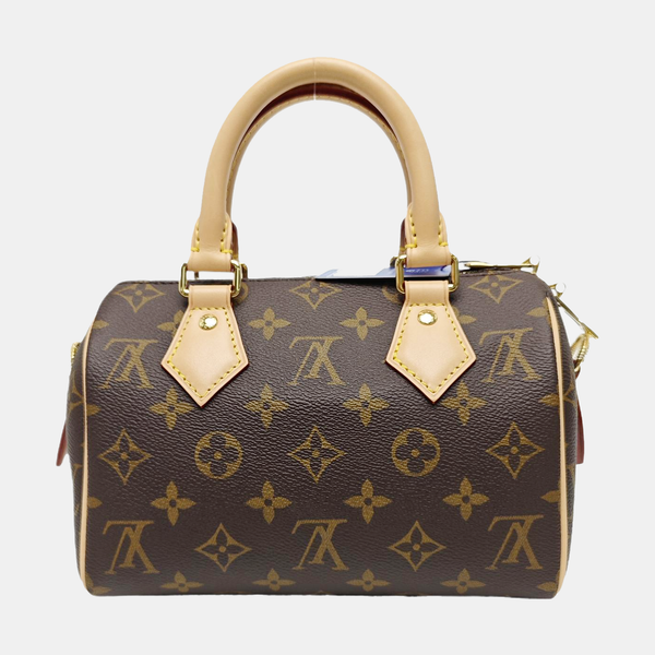SPEEDY 20 Monogram Coated Canvas Brown