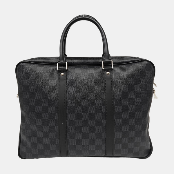 PORTE-DOCUMENTS PM Damier Graphite Coated Canvas Black