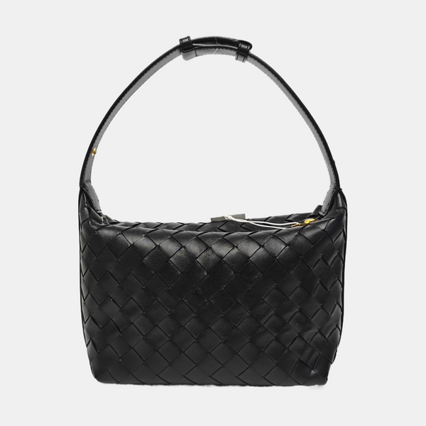 Calfskin Top Handle Bag Black