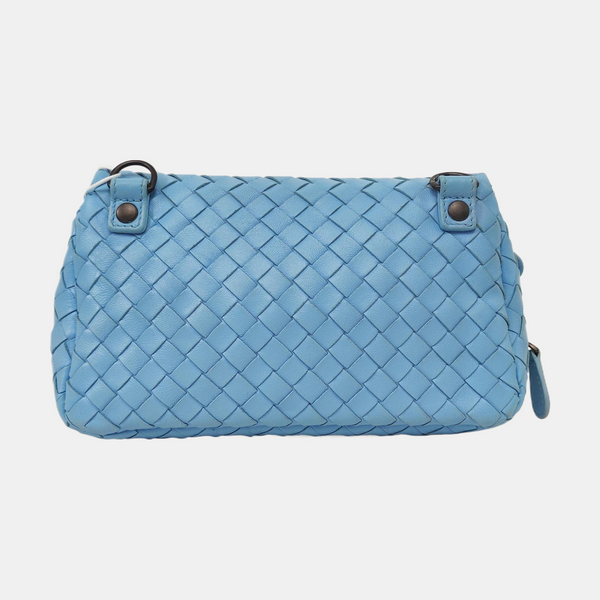 Authenticated pre-owned Messenger Mini Lambskin Blue - Shoulder Bag at Looply