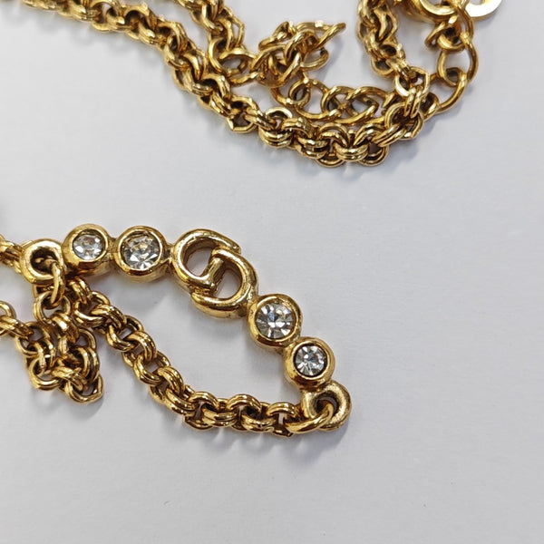 Petit CD Metal Gold Necklace