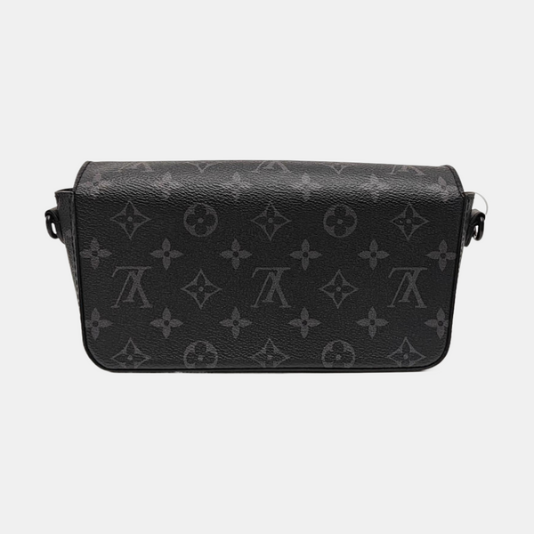 MONTSOURIS Mini Monogram Coated Canvas Black