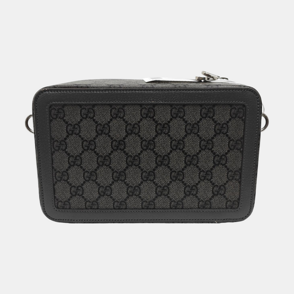 Ophidia Mini Monogram Coated Canvas Gray