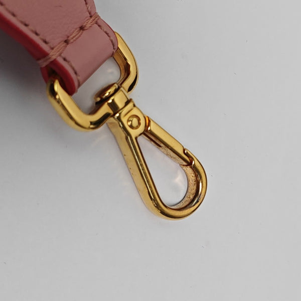 Leather Bag Strap Pink