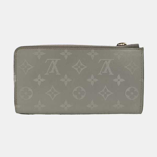 JEANNE Monogram Canvas Gray Wallet