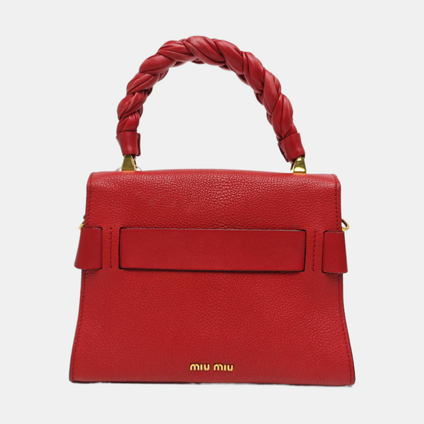 Calfskin Shoulder Bag Red