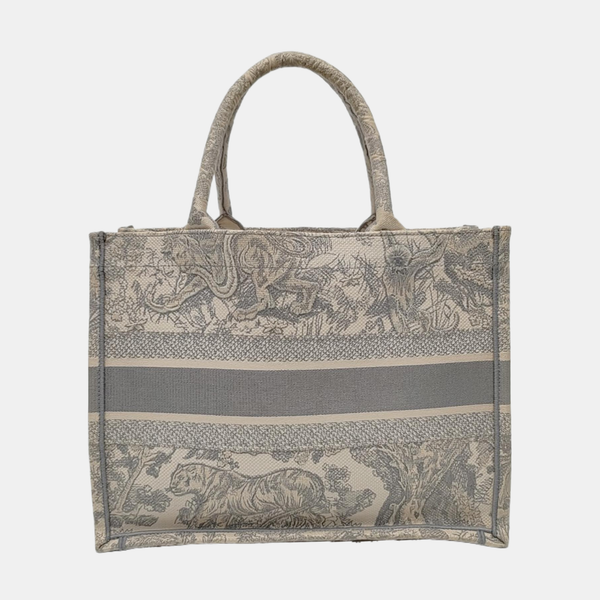 Book Tote Medium Canvas Gray