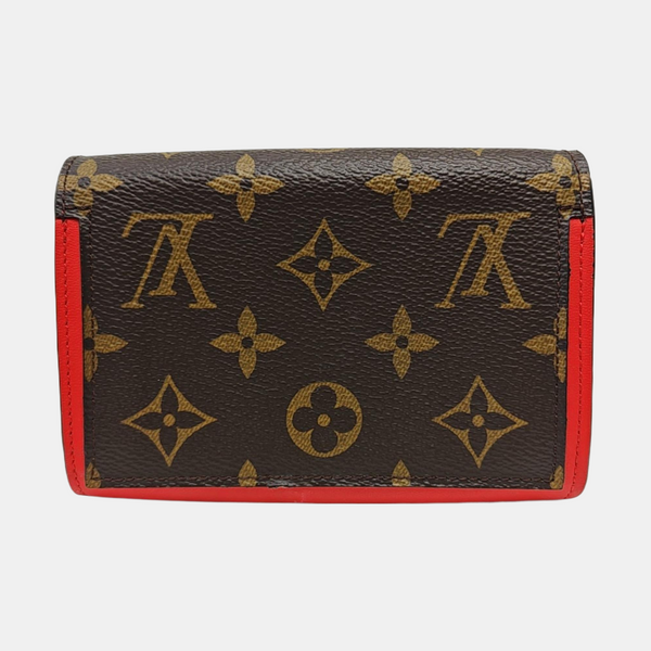 FLORE Monogram Coated Canvas Brown Wallet
