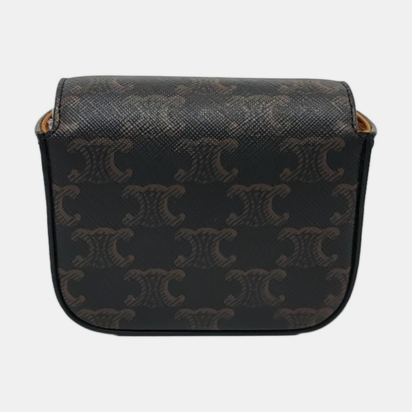 Authenticated pre-owned TRIOMPHE Mini Coated Canvas Black - Crossbody Bag at Looply