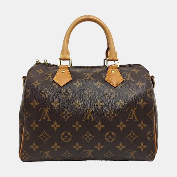 SPEEDY 25 Monogram Coated Canvas Brown
