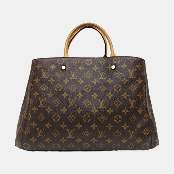 MONTAIGNE Monogram Coated Canvas Brown