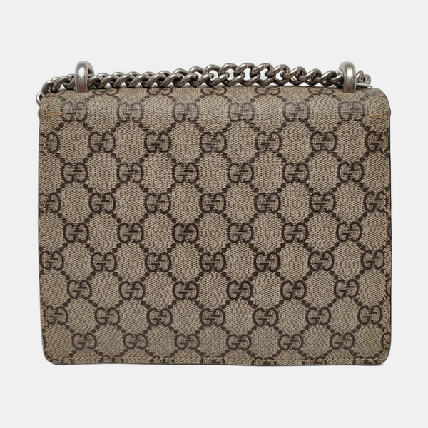Dionysus Mini Monogram Coated Canvas Beige