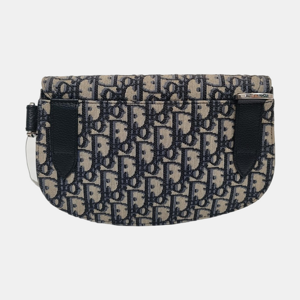 Authenticated pre-owned Saddle Monogram Canvas Blue - Shoulder Bag at Looply
