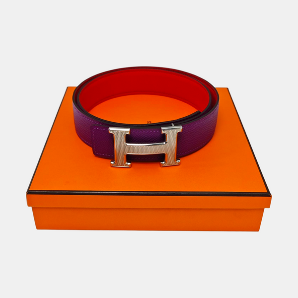 Leather Belt Purple
