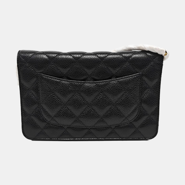 WOC Quilted Grained Calfskin Black