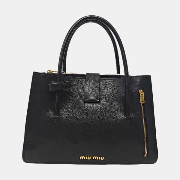 Calfskin Tote Bag Black