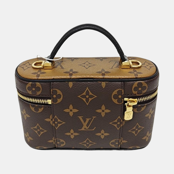 Vanity Chain Pouch Monogram Coated Canvas Brown