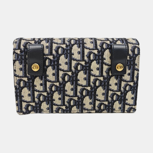Saddle Mini Oblique Canvas Blue