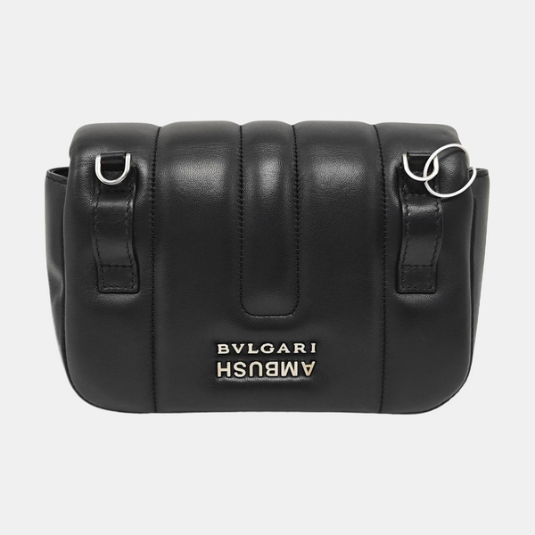 BVLGARI Small Quilted Lambskin Black