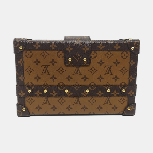 PETITE MALLE Monogram Coated Canvas Brown
