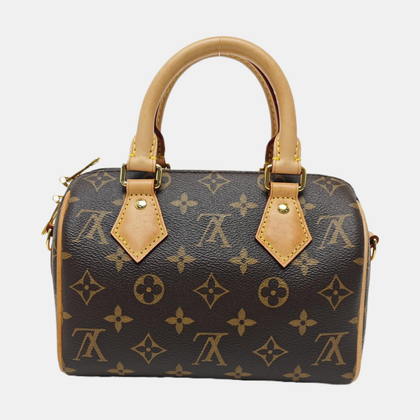 SPEEDY 20 Monogram Coated Canvas Brown