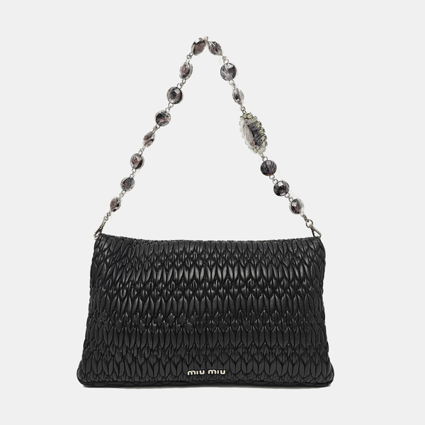 Crystal Lambskin Black