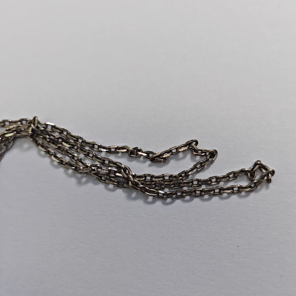Pop H Metal Silver Necklace