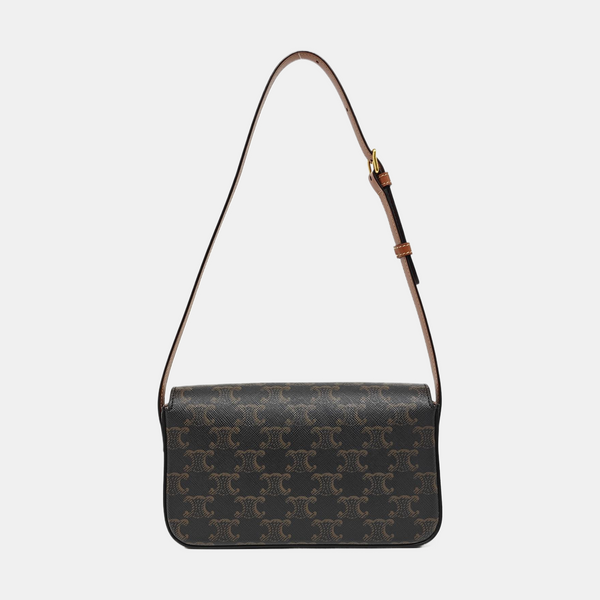TRIOMPHE Small Coated Canvas Brown
