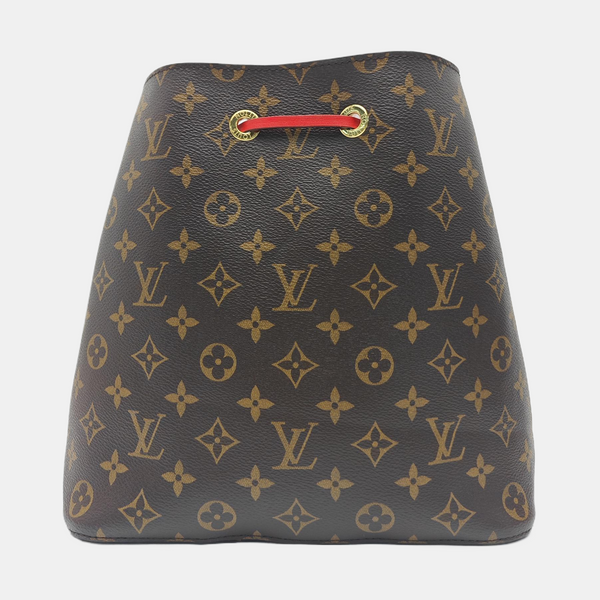 NÉONOÉ MM Monogram Coated Canvas Brown