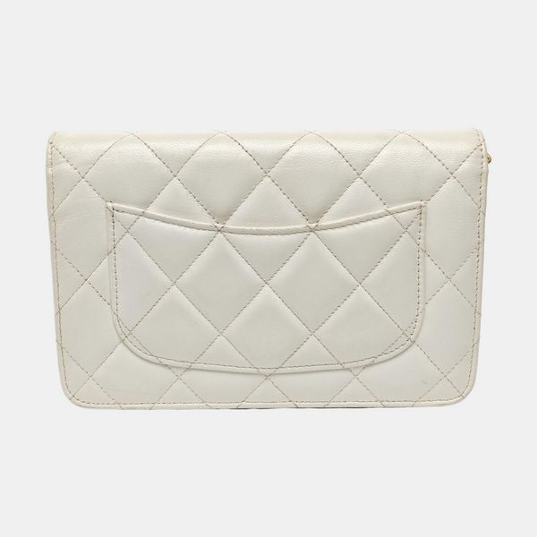 WOC Quilted Lambskin White