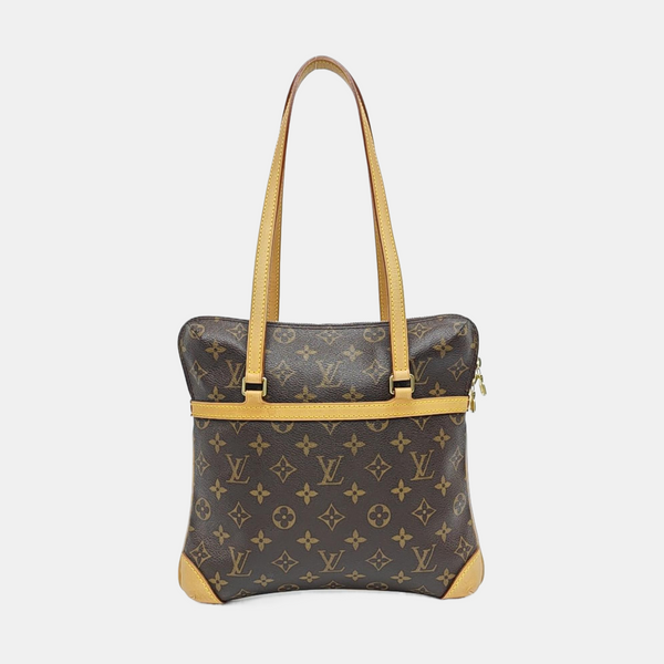 COUSSIN GM Monogram Coated Canvas Brown