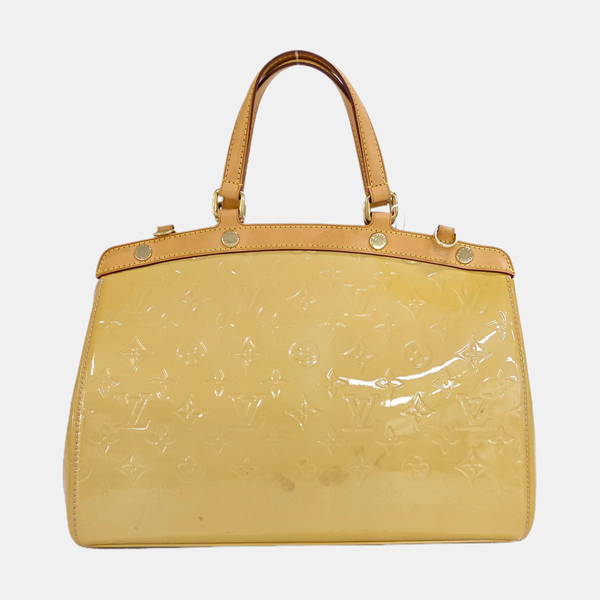 BREA MM Monogram Patent Leather Yellow