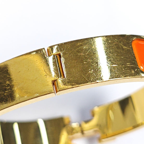 Clic H Metal Gold Bangle