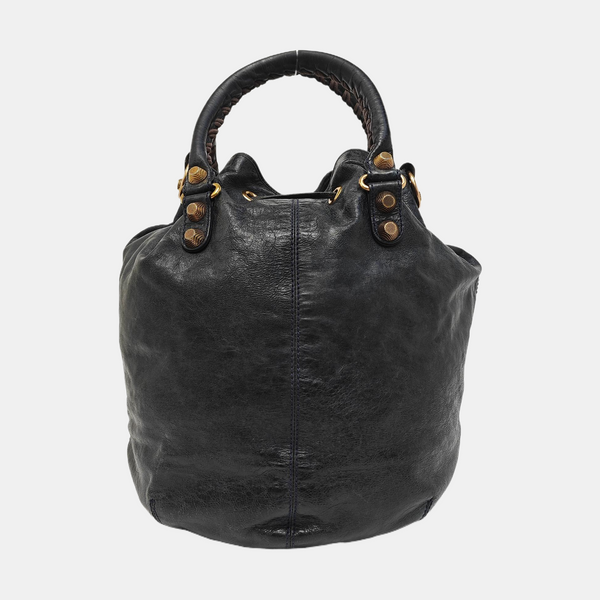 Pompon Bag Calfskin Green