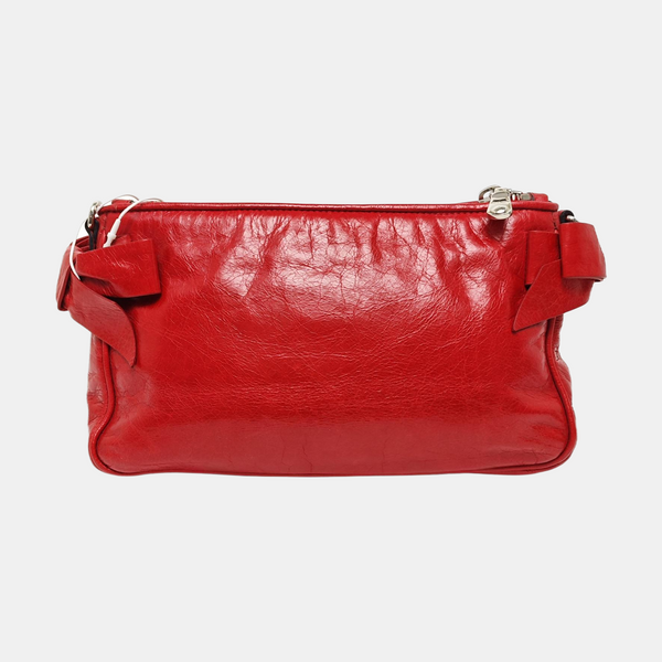 Calfskin Shoulder Bag Red