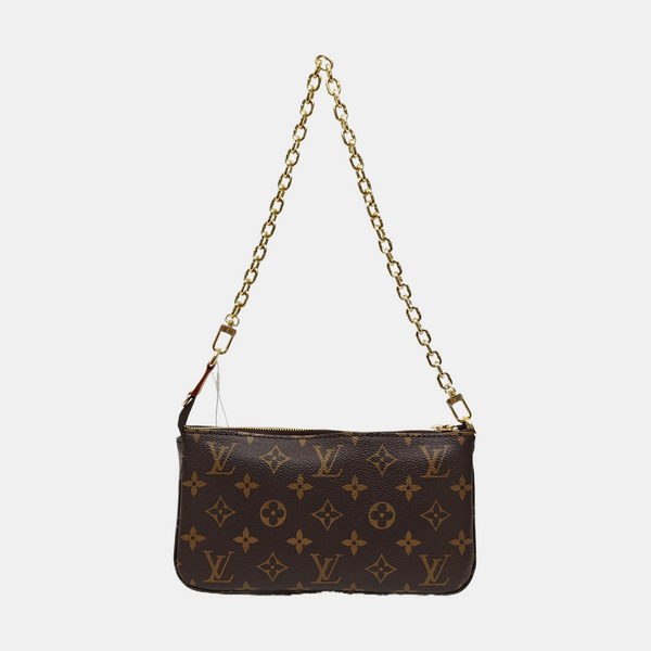 POCHETTE ACCESSOIRES GM Monogram Coated Canvas Brown