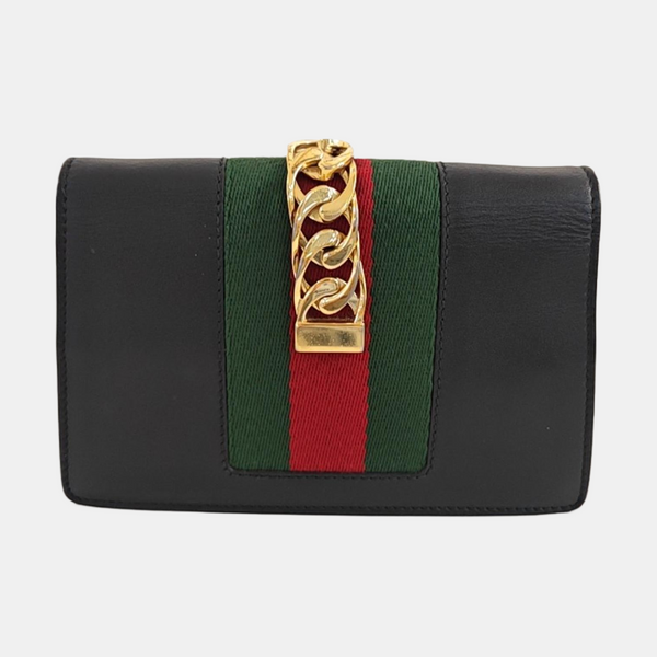 Sylvie Super Mini Calfskin Black