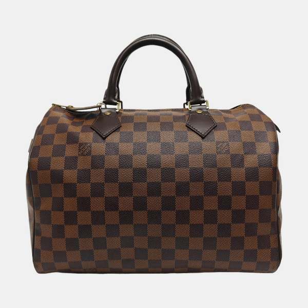 SPEEDY 30 Damier Ebene Coated Canvas Brown