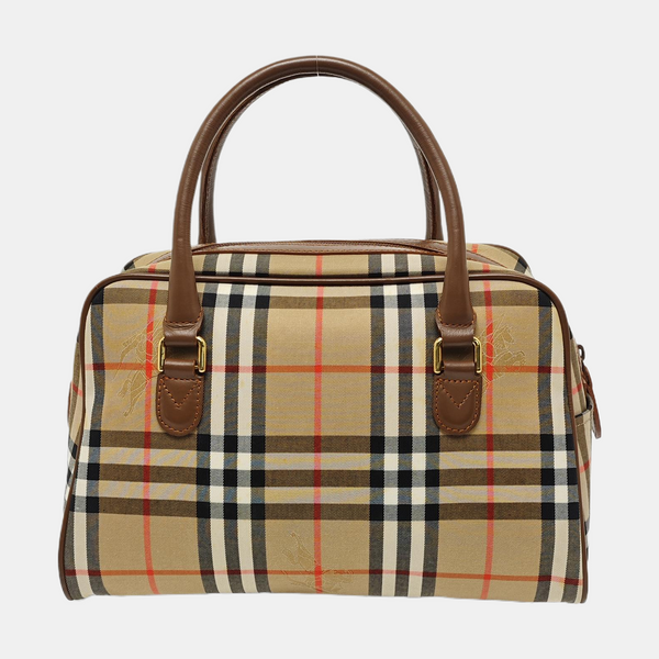 Canvas Top Handle Bag Beige