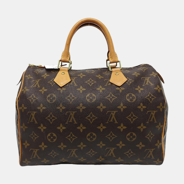 SPEEDY 30 Monogram Coated Canvas Brown