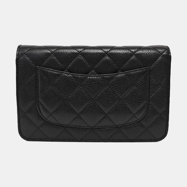 WOC Quilted Grained Calfskin Black