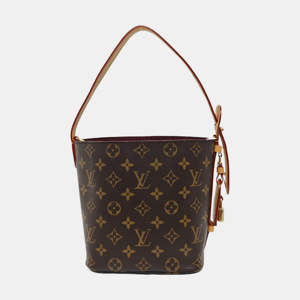 ALL IN BB Monogram Coated Canvas Brown