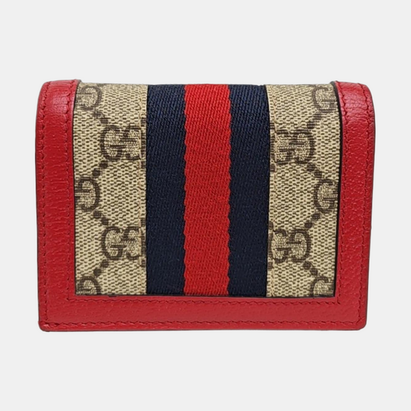 Queen Margaret Monogram Coated Canvas Beige Wallet