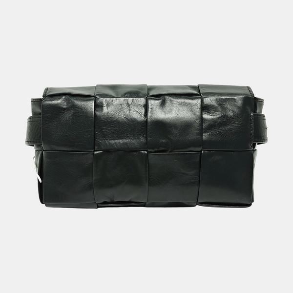 Authenticated pre-owned Cassette Calfskin Green - Belt Bag at Looply