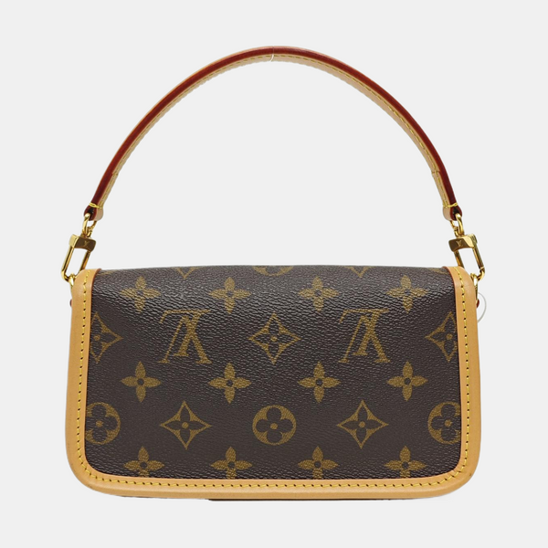 DIANE Nano Monogram Coated Canvas Brown