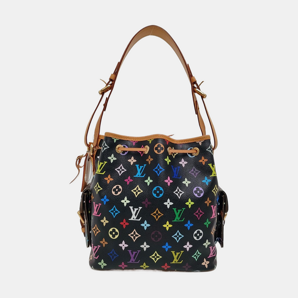 LV × TM NÉONOÉ MM Monogram Coated Canvas Black