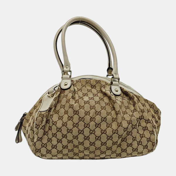 Sukey Monogram Coated Canvas Brown